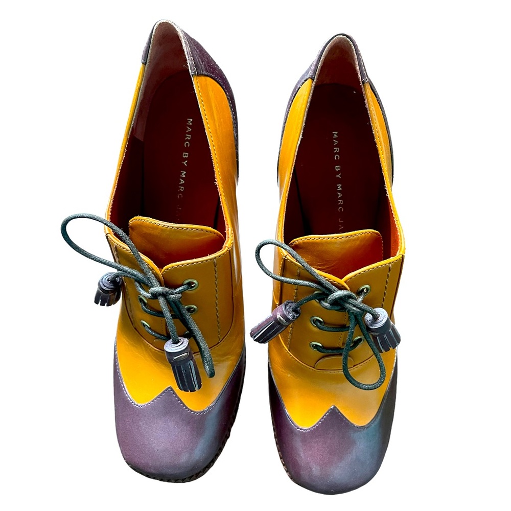 Marc by Marc Jacobs leather brogue heels - Picture 2 of 5